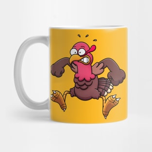 Scared Turkey Mug